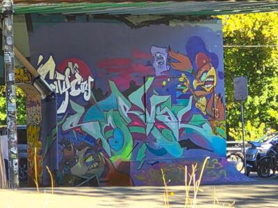 Graffiti sous un pont de Berne — Street art à Bern