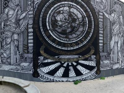 Les Gardiens du Temps — Street art de Monkey Bird à Le Locle