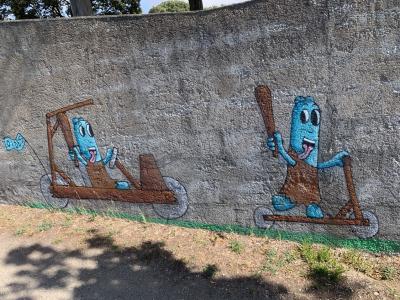 The Oïdes Race — Street art by Les Oides in Saint-Nazaire