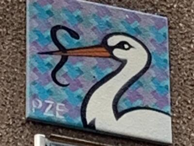 Cigogne PZE — Street art de PZE à Helsinki