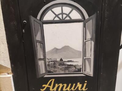 Window Opening onto Vesuvius — Street art by Piyomuros in València