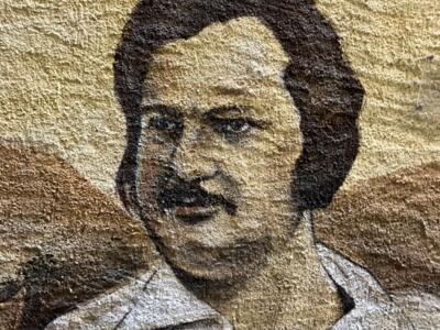 Portrait d'Honoré de Balzac — Street art à Neuchâtel