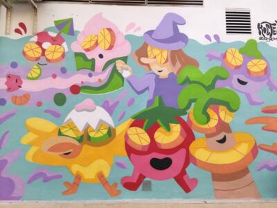 Sweets with Citrus Eyes — Street art by Koctel in València