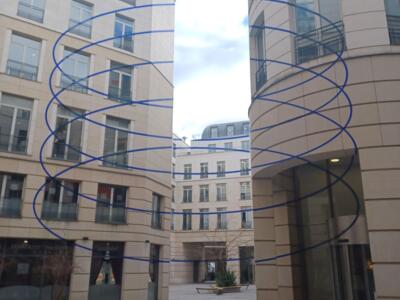 Five Open Ellipses by Felice Varini — Street art by Felice Varini in Paris