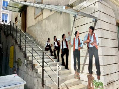 Anarchie — Street art de LEVALET à Le Locle