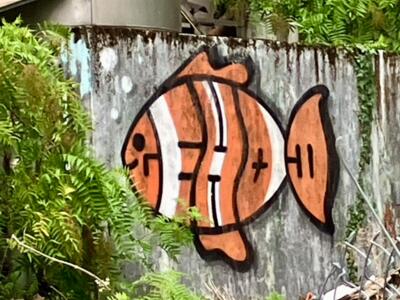 The clownfish — Street art in Neuchâtel
