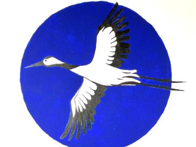 L’échassier — Street art à La Chaux-de-Fonds