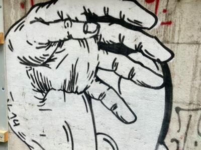 The hand — Street art in Neuchâtel