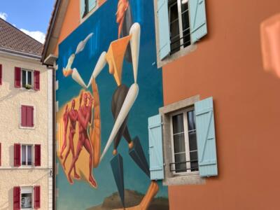 Marianne du Crêt-Vaillant, 2023 — Street art de AEC Interesni Kazki à Le Locle