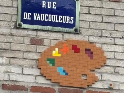 La palette de la rue de Vaucouleurs — Street art de Mifamosa à Orléans