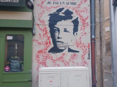Rimbaud — Street art by Oré in Caen