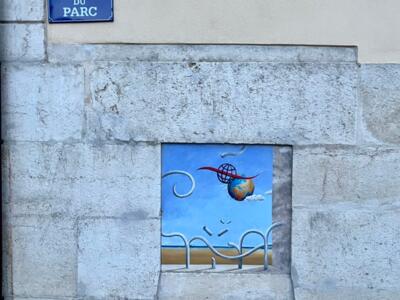 Another World Is Possible — Street art by Carolus in La Chaux-de-Fonds