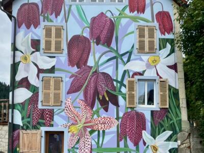 Fritillaries — Street art by Thiago Mazza in Le Locle
