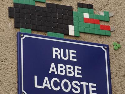 Le crocodile de la rue Abbé Lacoste — Street art de Mifamosa à Clermont-Ferrand