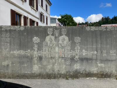 Reflections of Childhood — Street art by Philippe Chevrinais in Le Locle
