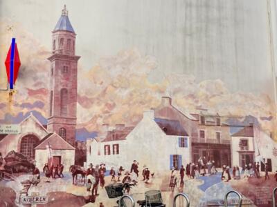 The church square of old — Street art in Quiberon