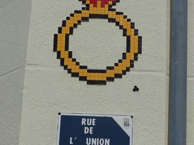 Bague de fiançailles de la rue de l'Union — Street art de Mifamosa à Libourne