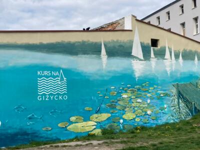 The Water Lily Lake of Giżycko — Street art by Maria Szulc in Giżycko