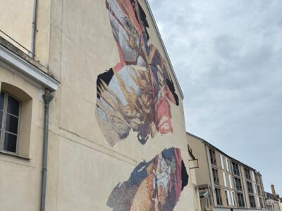 N P LÉ N — Street art de Nadège Dauvergne à Fontainebleau