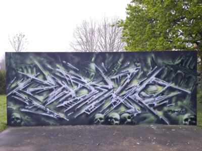 Apocalypse  — Street art de Godelu à Saint-Herblain