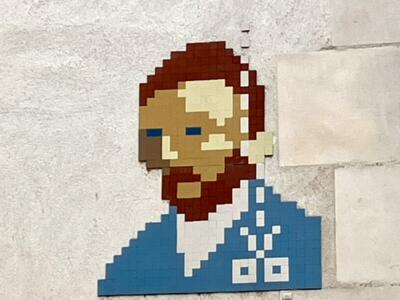 Van Gogh — Street art by Tag Lady in Orléans