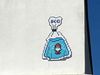 The Smurf — Street art by IPDO in Vannes