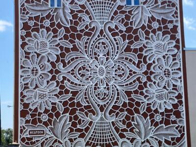 Koronka, la dentelle de NeSpoon — Street art de NeSpoon à Łódź