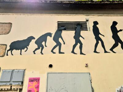 Du mouton à l'homme au smartphone — Street art à Lyon