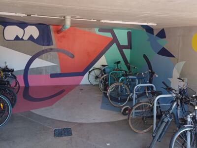 Solice - Bike park at Caen station — Street art by Solice in Caen