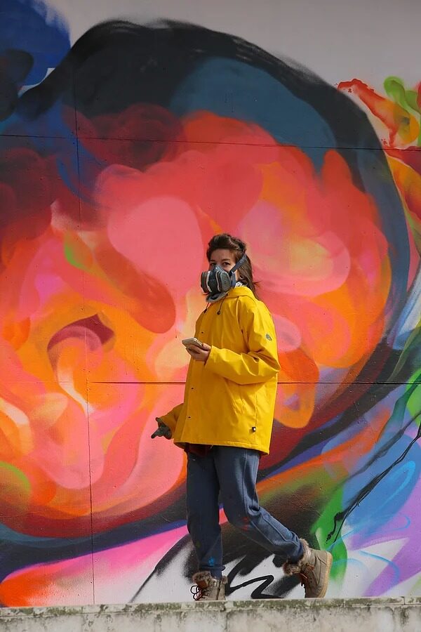 Sema Lao in action on the Bourges wall. (by Diane)