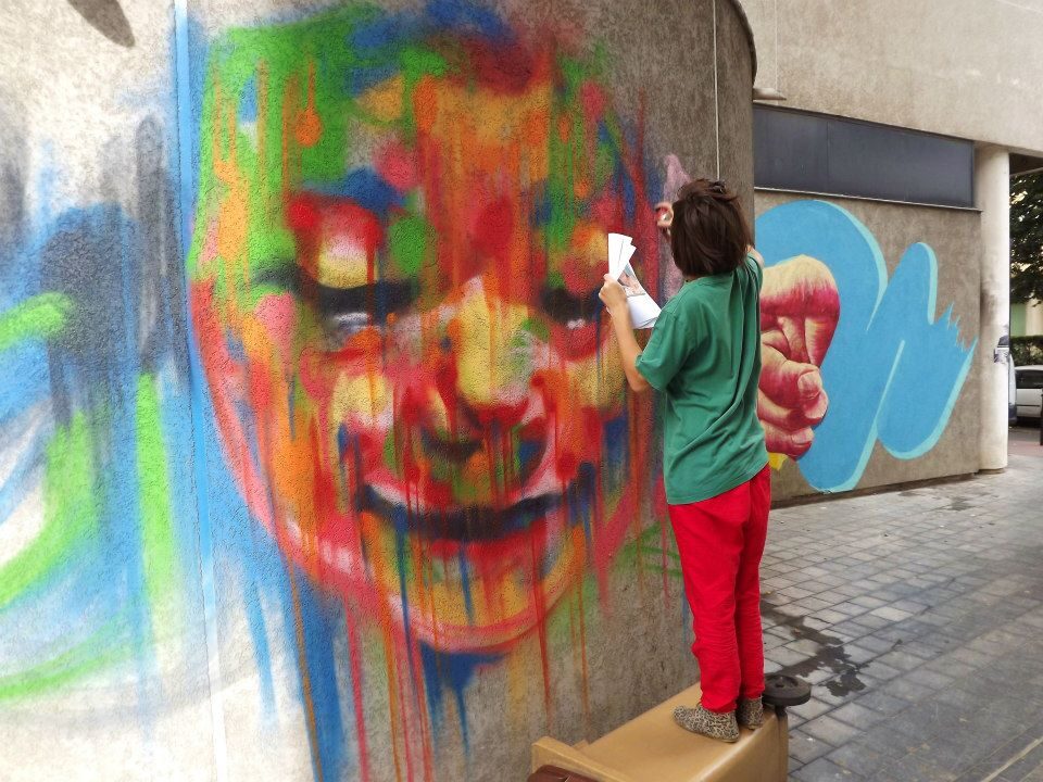 SEMA Lao on his trash ^^ at the invitation of C215 in Vitry-sur-Seine.