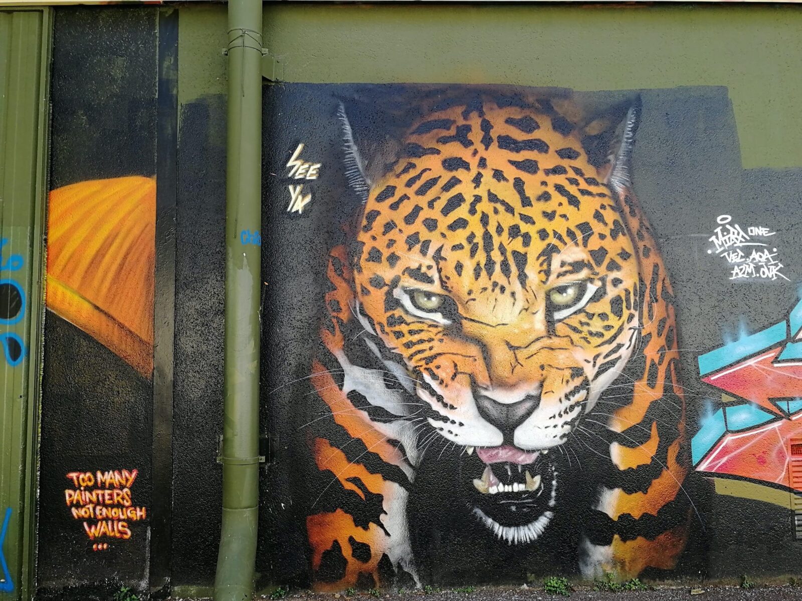 Realistic tiger by See Ya, in a burnt orange palette.