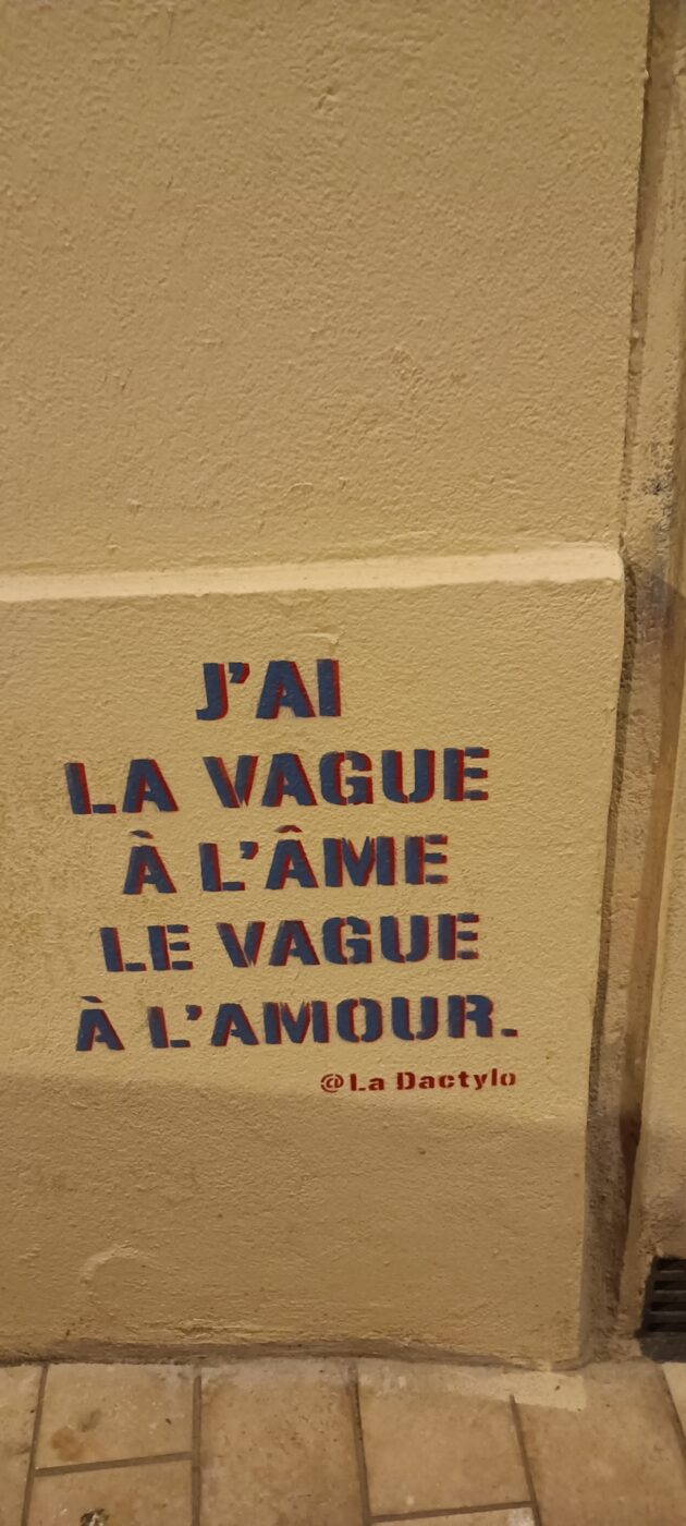 La vague à l'âme par La Dactylo par La Dactylo - Place des Augustines