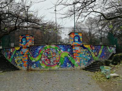 Fresque géante parc de Belleville