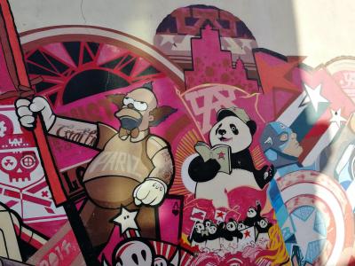 M&Ms, Donald, Bender, Captain America, Simpson