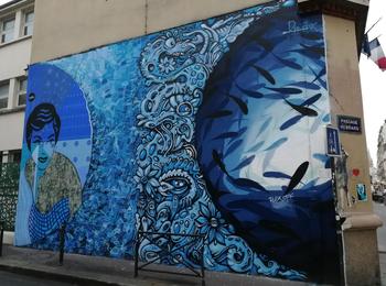 Blue Souls france-paris-graffiti