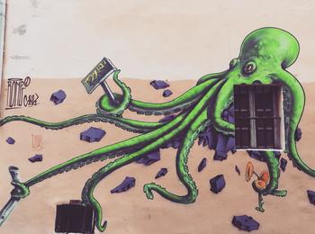 Octopus france-marseille-graffiti