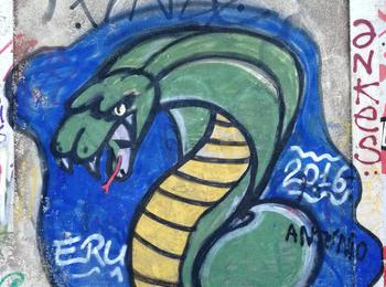 Cobra snake portugal-almada-graffiti
