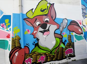 Robin hood france-bordeaux-graffiti