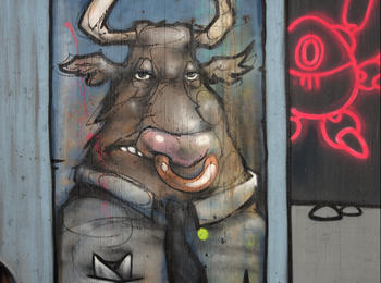 Minotaure belgium-brugge-graffiti