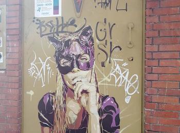 Cat woman netherlands-amsterdam-graffiti