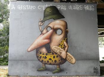 La gestapo c'est pas un autre pays france-nantes-graffiti