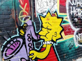 Lisa Simpson canada-montreal-graffiti