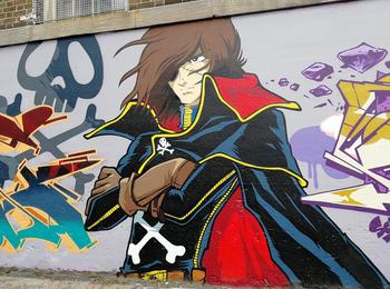 Albator Harlock canada-montreal-graffiti