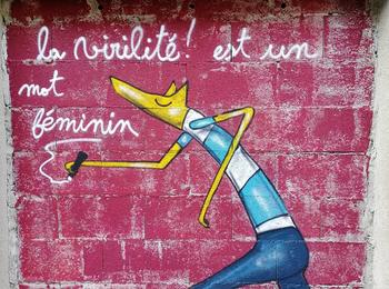 La virilité est un mot féminin france-nantes-graffiti