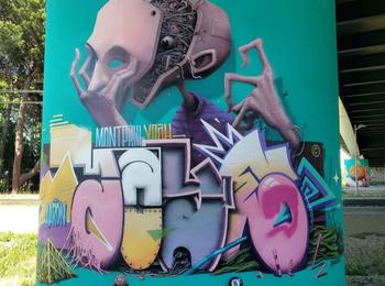 Maye france-montpellier-graffiti
