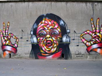 La Musique france-paris-graffiti