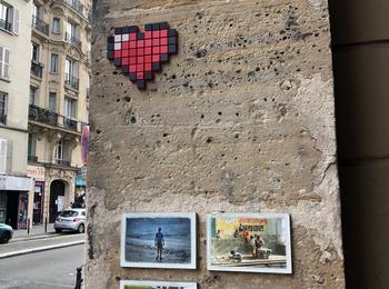 Coeur pixel paris CP1 france-paris-sticking