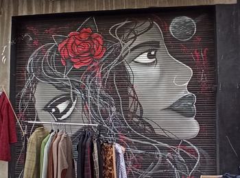 Lady rose france-saint-ouen-graffiti