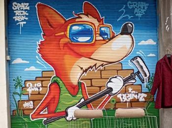 Graffiti fox france-saint-ouen-graffiti